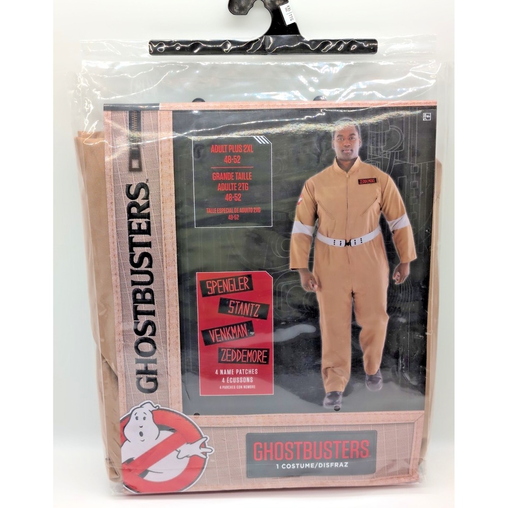 Ghostbusters Dress Up Halloween Adult Plus Costume Size Adult Plus 2XL 48-52 NEW - Picture 1 of 5